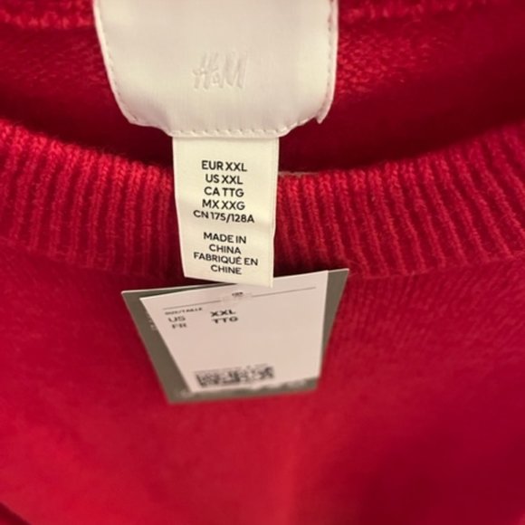 H&M Women's Hot Pink Knit Sweater/ NWT / Size XXL - Picture 5 of 6